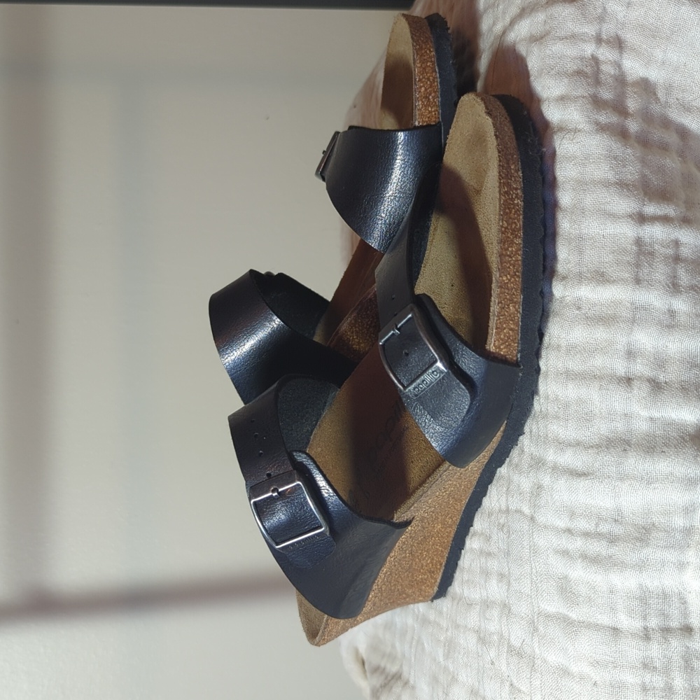 Black Papillio size 40 sandal wedges
